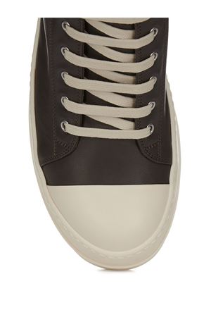 Low Sneaks In Drkdust/Milk/Milk Full Grain Cow Leather RICK OWENS | RU02E1891LCO7811